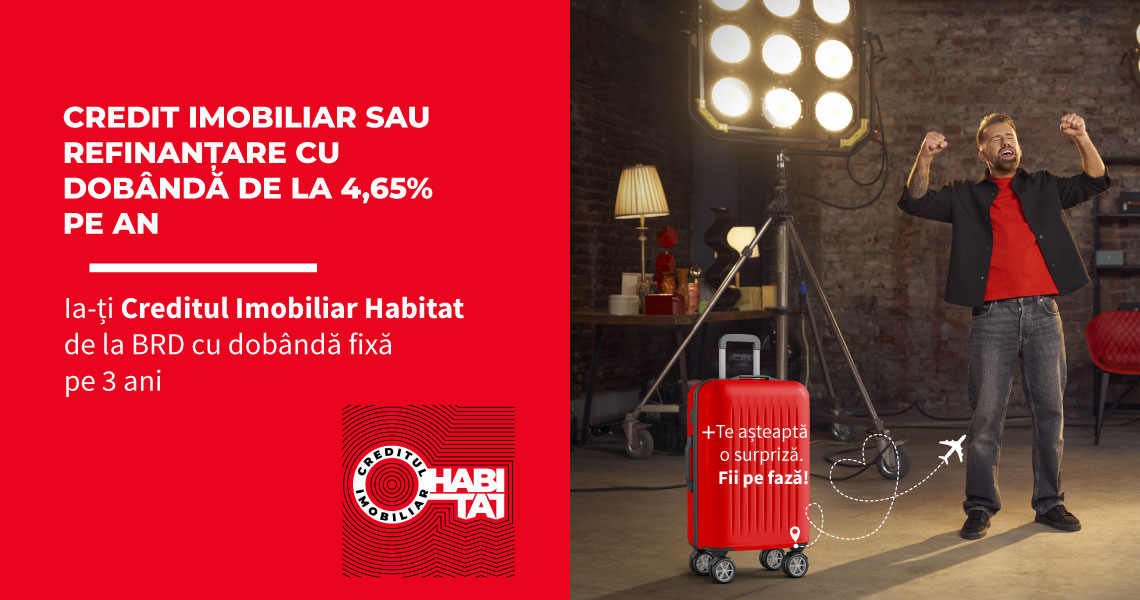 Refinantare Credit Ipotecar Habitat de la BRD